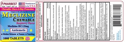 Ulai Meclizine 25 mg Tablet 1000 Ct. Label (Ulai Meclizine 25 mg Tablet 1000 Ct. Label)